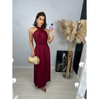 Vestido multiformas em tecido fluit: terracota, fucsia, rosa canela, lilás e mais cores - MENTA