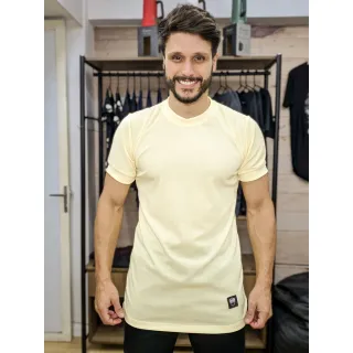 Camiseta básica masculina canelada Long Line - P