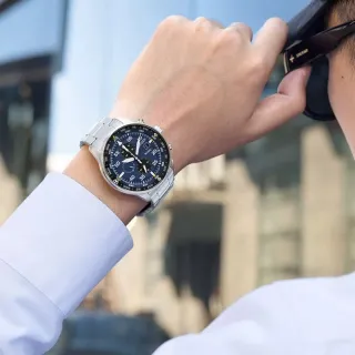 Presentes Relógio Quatz Masculino CITIZEN Cronógrafos Anjos Azuis - Cinto Azul