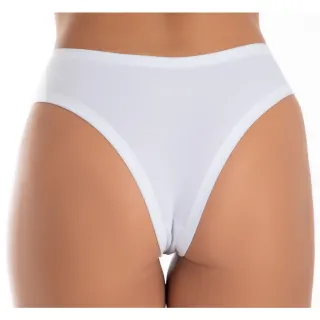 Kit conforto algodão tanga cotton calcinhas lisa (10 unidades) - Cores Sortidas