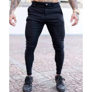 Premium exclusiva calça alfaiataria masculina - Preta