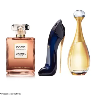 Promoção Kit Perfumes Importados Feminino 50 ml - Envio Rápido - Coco - Good Girl - Jadore