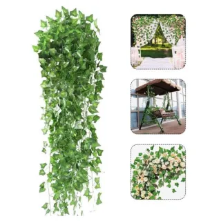 Planta Artificial Trepadeira Hera Verde - 12 Metros - Único