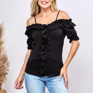 Lançamento verão 2022: Blusa feminina lisa com alça - J1112 - Rosa