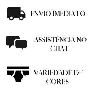 Adulto Cuecas Kit Slip Algodão Forro de Algodão - M (40-42)