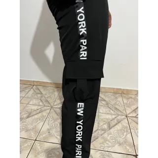 Calça Tik Tok Unisex Cargo Jogger Tactel com Bolsos Laterais - Laranja