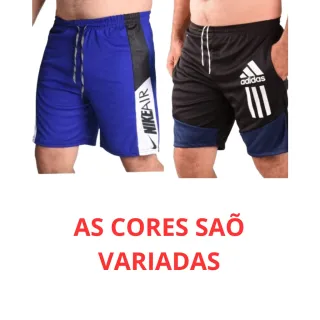 Bermuda Futebol Treino Masculino Kit 4 Short Calção Academia - G
