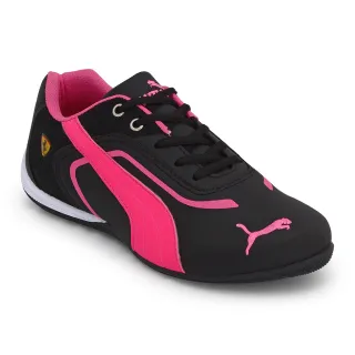 Promoção Tênis Esportivo Feminino Ferrari New Scuderia F1 - Corrida Academia - Branco/rosa