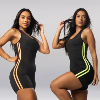 Cruzado Fitness Macaquinhos Kit 2 Academia - AMARELO NEON E LARANJA NEON