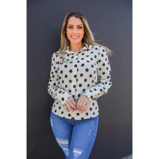 Moda Inverno: Camisa Feminina Social Manga Princesa/Bufante - Tendência - Verde Escuro