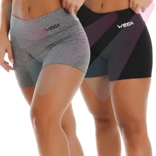Legging Feminino Suplex Meia Coxa Cós Alto Pala Dupla Fitnes - Short Cinza