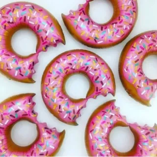 Decoração de festa com balões metalizados de Donuts - 65cm - Único