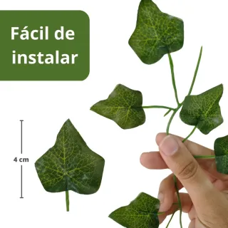 Planta Artificial Trepadeira Hera Verde - 12 Metros - Único