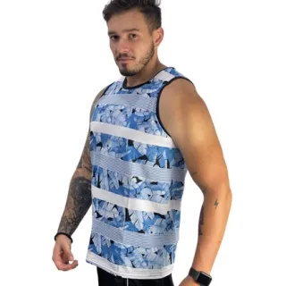 Promoção Regata Verão Lisa Algodão Masculina Básica - Branco