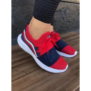 Promoção Tênis Feminino Esportivo Academia - TM - VERMELHO