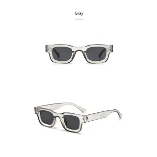 Óculos de Proteção Solar Pretos Quadrados para Homens - Vhong Fashion - C1