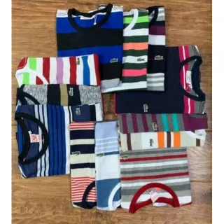 Variedade incrível de estampas em kit com 3 camisetas/camisas - M