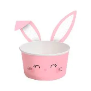 08 unidades Copinho para Doces Páscoa com Cinta 100ml - Azul