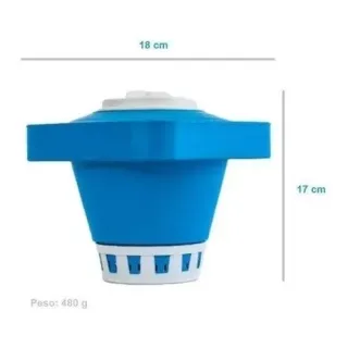 Piscina Flutuante Margarida Clorador - Pastilhas de Cloro para Piscinas - Único