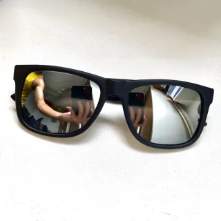 Promoção Óculos de Sol Masculino Estilo Justin Quadradinho Preto Marrom - Preto