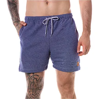 Short Masculino de Moletom Confortável para Passeio e Academia - Azul