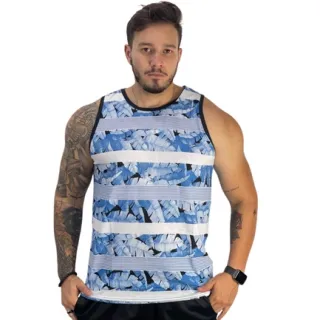 Promoção Regata Verão Lisa Algodão Masculina Básica - Branco