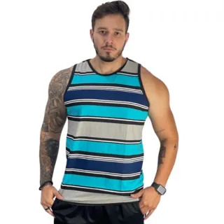 Promoção Regata Verão Lisa Algodão Masculina Básica - Branco