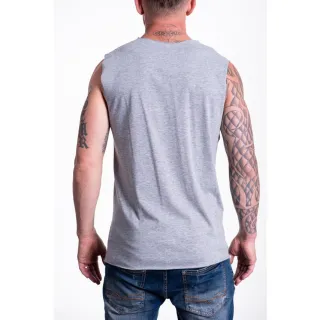 Estampa Diversas Regata Masculina Lançamento Rock Corte a Laser - Cinza
