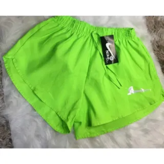 Moda Praia Shorts Feminino Tactel Academia Caminhada - Laranja
