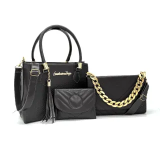 Bolsas Femininas Kit 3 Peças: Tote, Transversal e Tiracolo - Kit branco