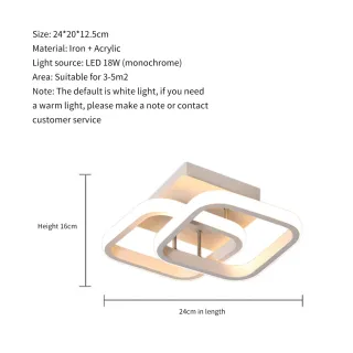Pendente Dourado Luminária Led Teto Moderna Minimalista - Branco