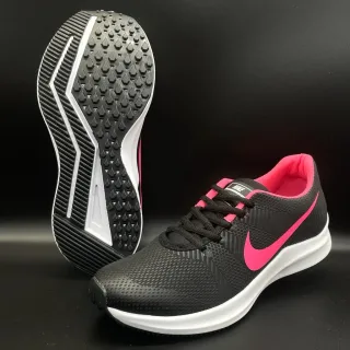 Unissex Fitness Academia Zm Tênis Feminino - PRETO/PINK