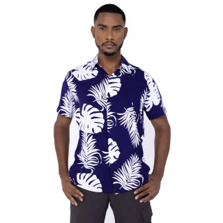 Estampa Havaiana Masculina Camisa Social Floral Florida