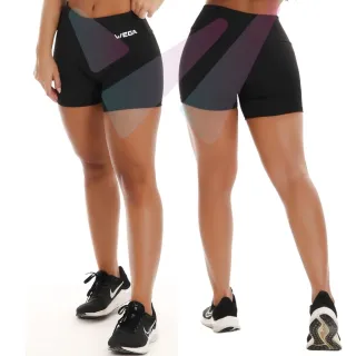 Legging Feminino Suplex Meia Coxa Cós Alto Pala Dupla Fitnes - Short Cinza
