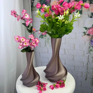 Decoração Sala Trabalho Vasos Geométricos 3D - Raryel - AMETISTA