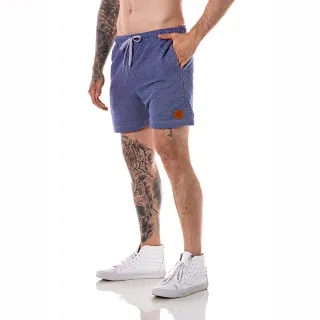 Short Masculino de Moletom Confortável para Passeio e Academia - Azul