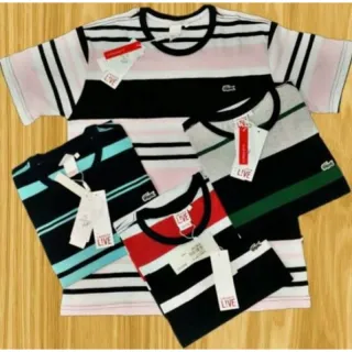 Variedade incrível de estampas em kit com 3 camisetas/camisas - M