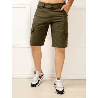 Qualidade Boa Bermuda CARGO Sarja masculino TOP - B. Cargo verde