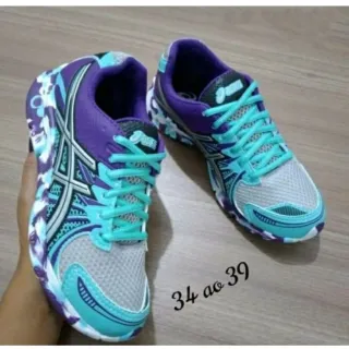 Solado em E.V.A - Tênis Feminino Asics - Uva e Limão