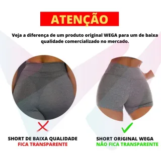 Legging Feminino Suplex Meia Coxa Cós Alto Pala Dupla Fitnes - Short Cinza