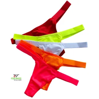 Kit 5 Calsinha Fio Duplo Palas Lateral Microfibra Algodão - Envio Rápido - M (único) - veste do 38 ao 42