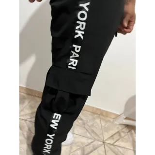 Calça Tik Tok Unisex Cargo Jogger Tactel com Bolsos Laterais - Laranja