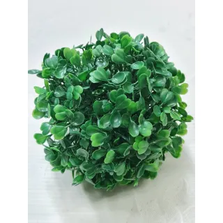 Enfeite de grama artificial para decoração - Bola de buchinho - 12 cm