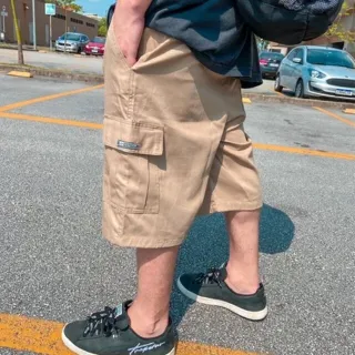 Bolsos Skatista Sarja Masculina Bermuda Cargo 6 - BERMUDA CARGO  PRETU