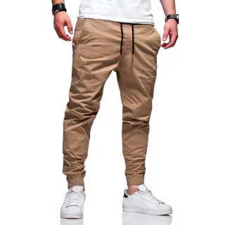 Calça Masculina Camuflada Jeans Jogger Cinza com Punho Elástico - Jogger Verde