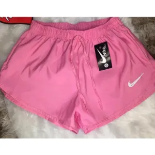 Moda Praia Shorts Feminino Tactel Academia Caminhada - Laranja