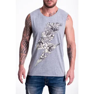 Liquidação Camiseta Fitness Algodão Regata Premium Verão Americana - Branca