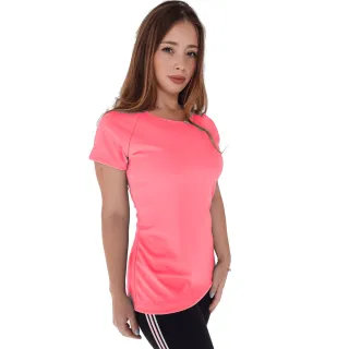 Camiseta Poliéster Dry Fit Feminina Baby Look - Academia, Corrida, Esporte Casual - Branco