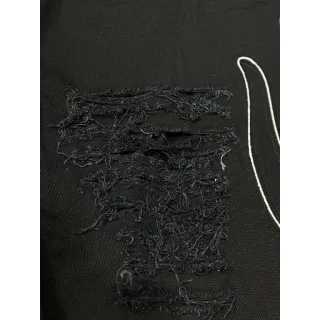 Bermuda Lisa e Rasgada com Estampa Jeans Masculina La cos te - JEANS ESCURO