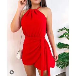 Amarração Frontal Macaquinho Feminino Duna Premium - Fúcsia